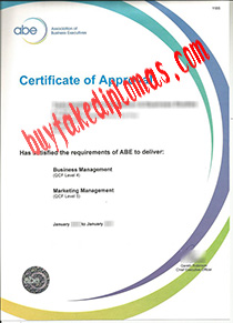 Association Of Business Executives fake certificate