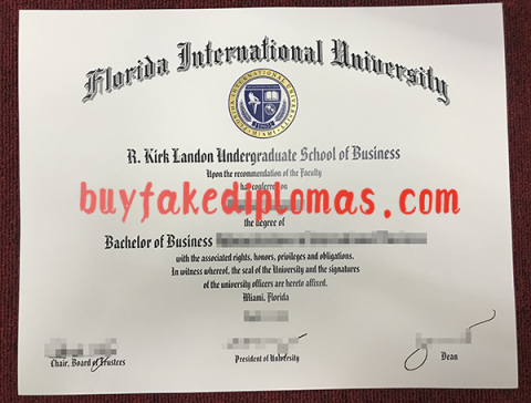 Florida International University Degree Sample 480x364 