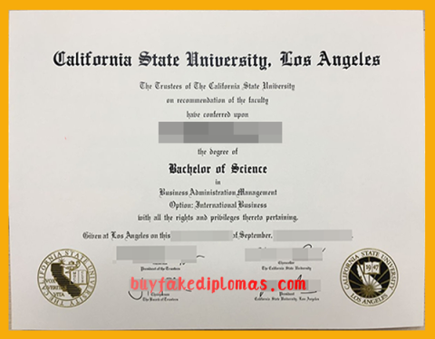 Where To Buy Fake California State University, Los Angeles Diploma ...