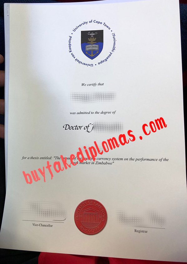 Fake University Of Cape Town Diploma For Sale Buy Fake Diplomas High