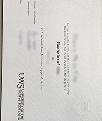 Buy fake diploma of University of West of Scotland fake diploma