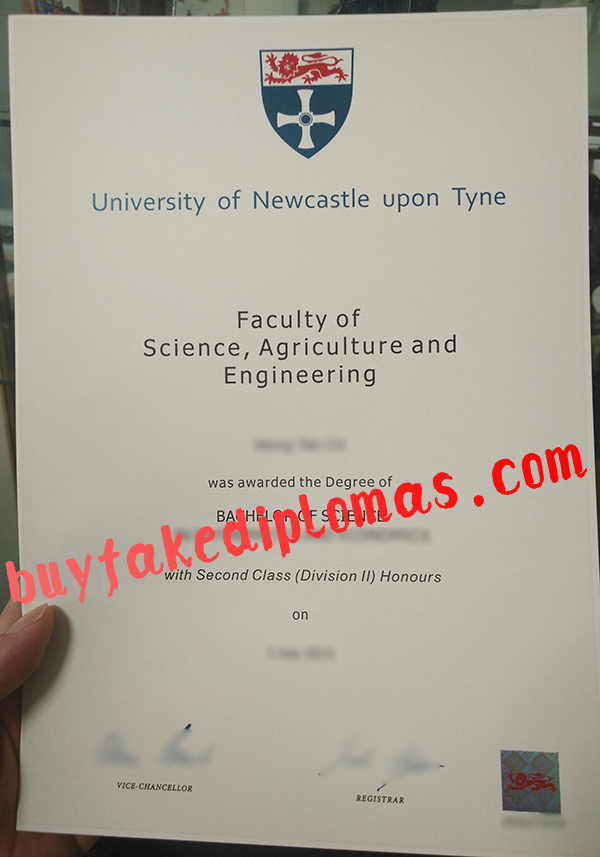 University of Newcastle upon Tyne Diploma, Buy Fake University of Newcastle upon Tyne Diploma