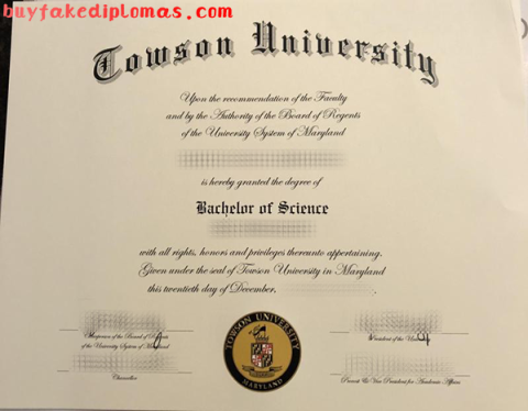 Fake Towson University Degree | Buy Fake Diplomas, High School, College ...