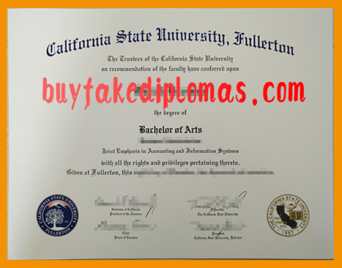 Fake California State University Fullerton Degree | Buy Fake Diplomas ...