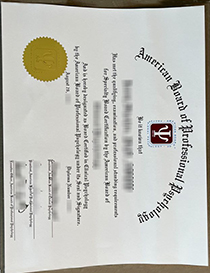 fake American Academy of Clinical Psychology Certificate