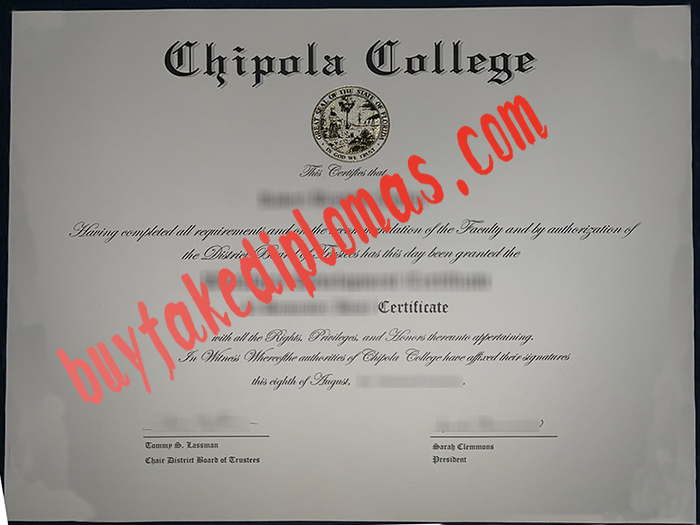 Chipola College fake diploma