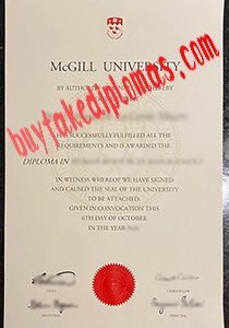 McGill University fake diploma