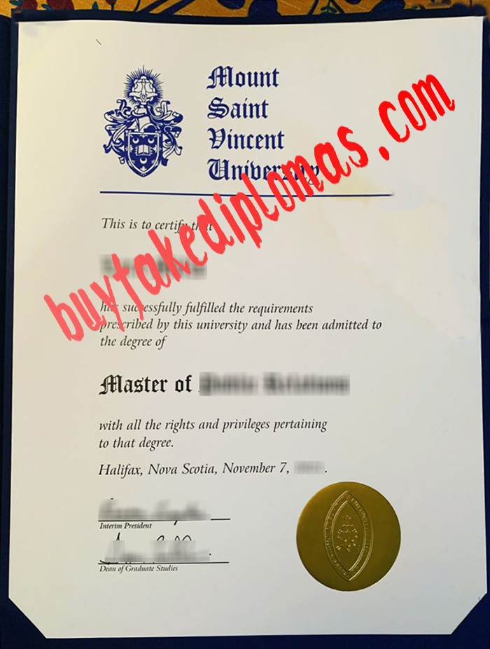 Mount Saint Vincent University fake diploma
