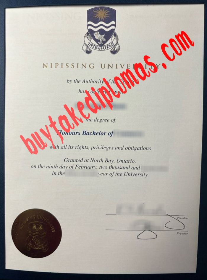 Nipissing University fake diploma