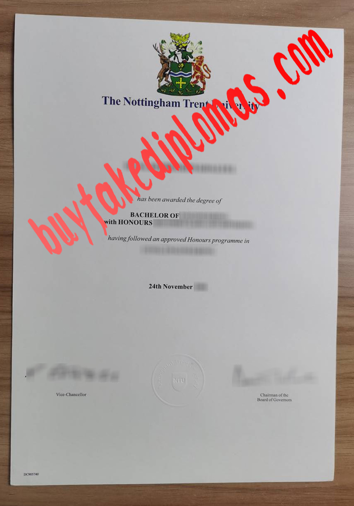 Nottingham Trent University fake diploma