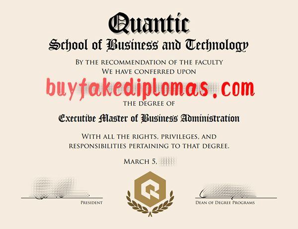 Quantic School of Business and Technology Degree, Fake Quantic School of Business and Technology Degree