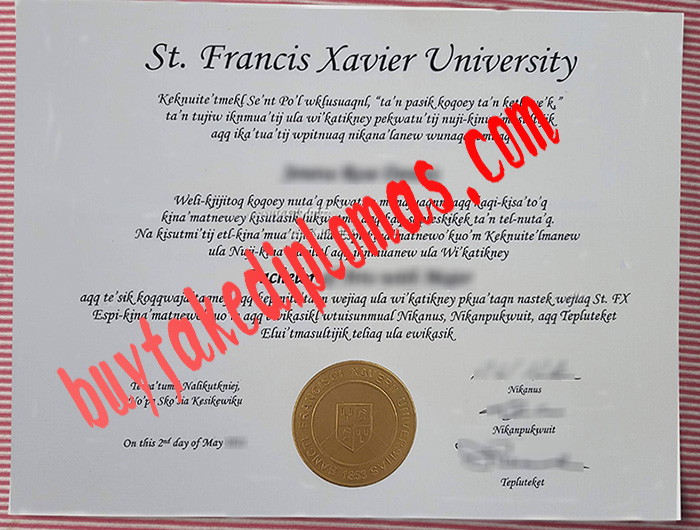 St Francis Xavier University fake diploma