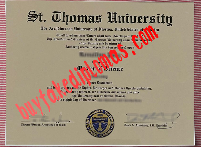 St. Thomas University fake diploma