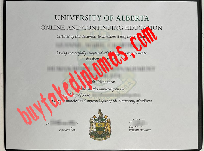 University of Alberta fake diploma