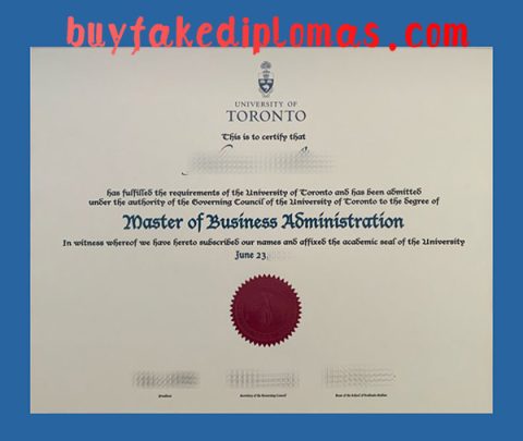 Fake University Of Toronto MBA Degree | Buy Fake Diplomas, High School ...