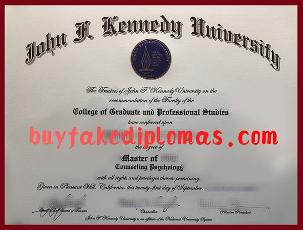 John F. Kennedy University Degree, Fake John F. Kennedy University Degree