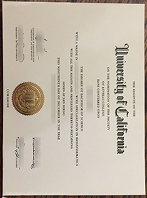 University of California San Diego fake diploma