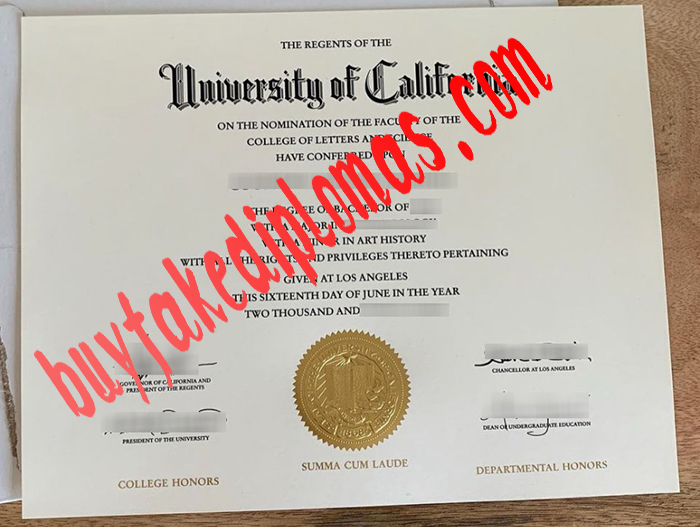 University of California Los Angeles fake diploma