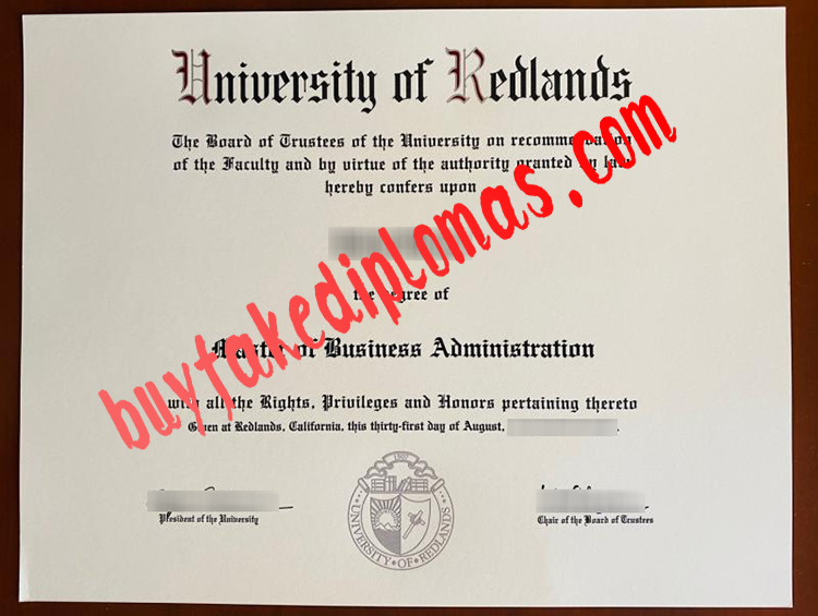 University of Redlands fake diploma