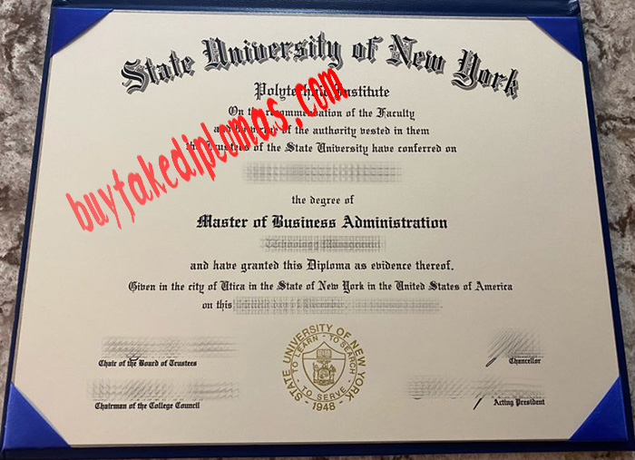 State University Of New York Polytechnic Institute Diploma 