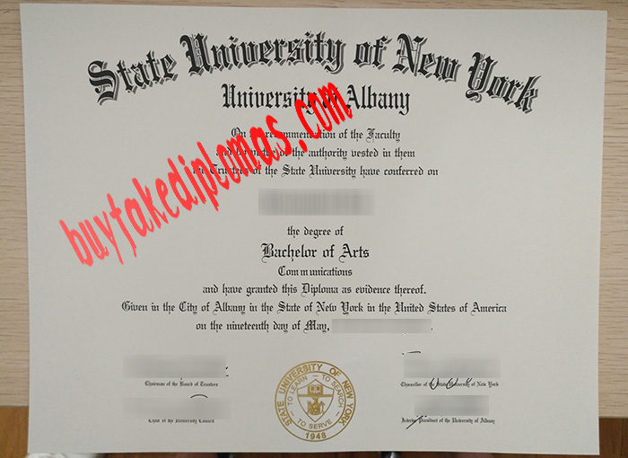 State University of New York University at Albany fake diploma