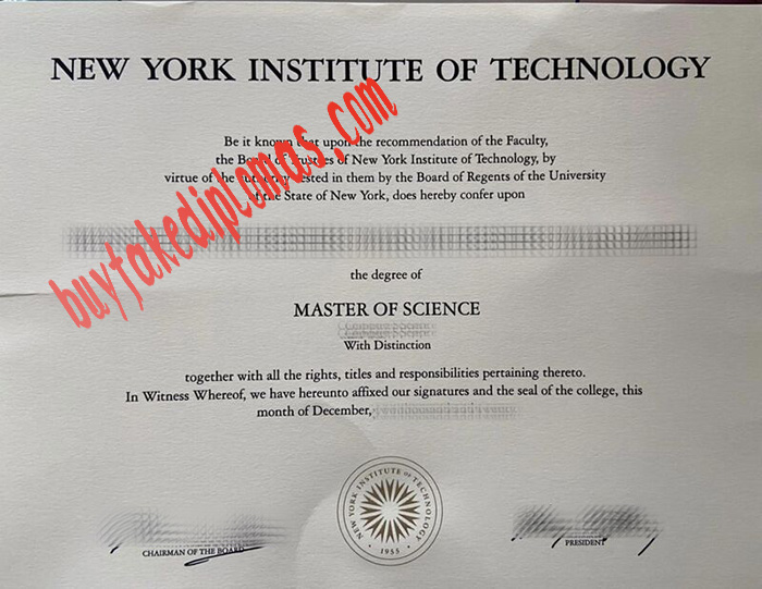 New York Institute of Technology fake degree