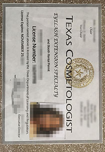 What can we do to help you get fake Cosmetology License certificate?