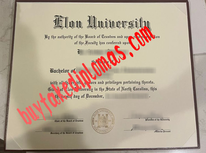 Elon University fake diploma