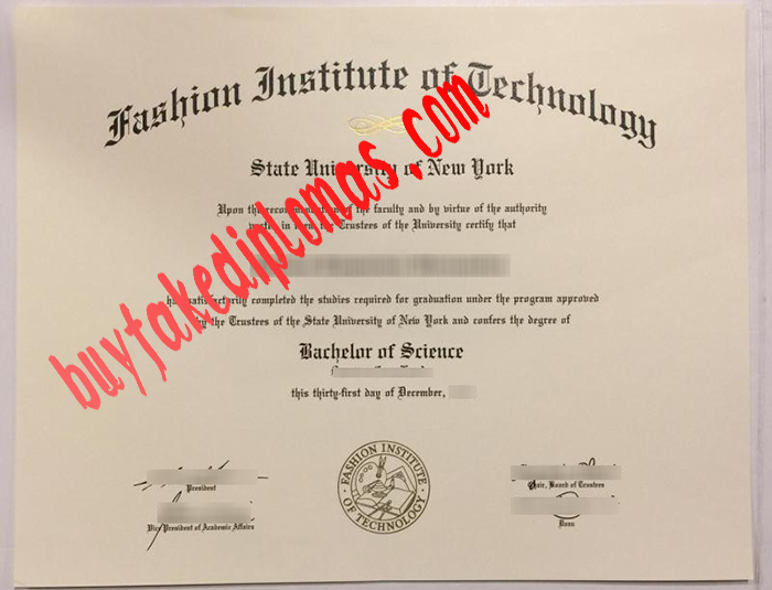 Fashion Institute of Technology fake diploma