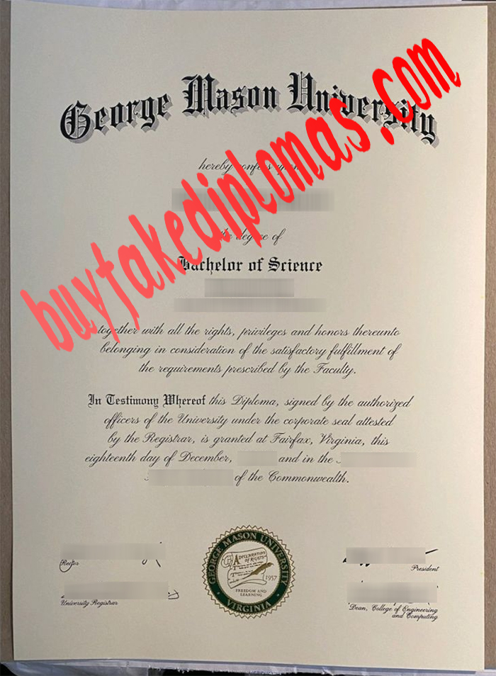 George Mason University fake diploma