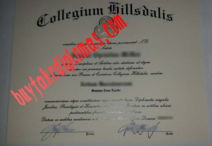 Hillsdale College fake diploma