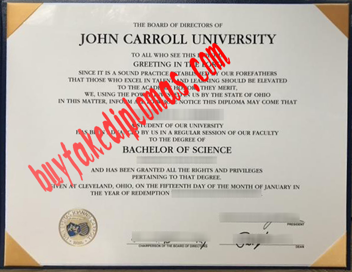 John Carroll University fake diploma