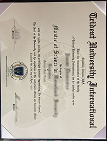 Trident University International fake diploma