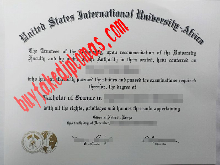 United States International University fake diploma