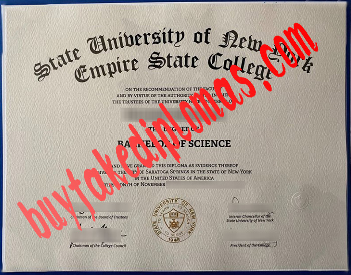 SUNY Empire State College fake diploma