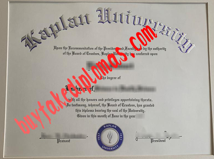 Kaplan University fake diploma